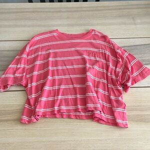 Pink Striped Billabong Tshirt